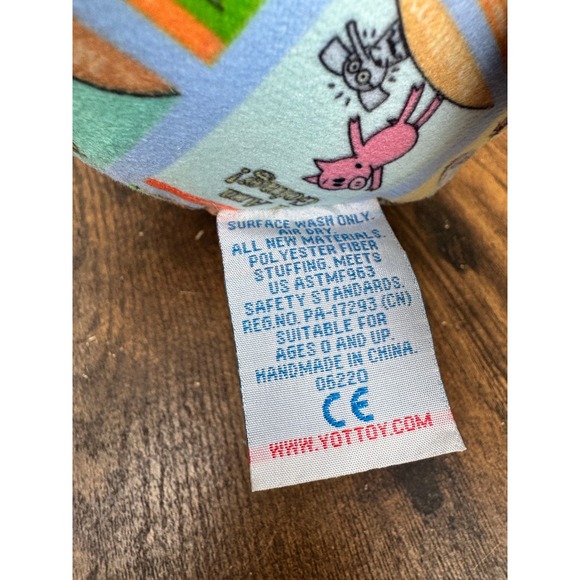 Yottoy Mo Willems Elephant Piggie Books Nursery Plush Stuffed Animal Toy 2007 - Picture 9 of 11